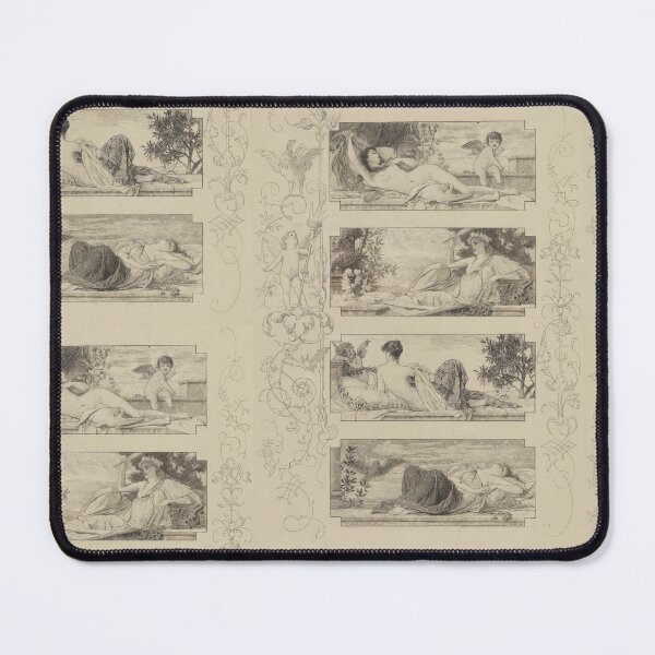 Item preview, The Times of Day by Gustav Klimt: Vienna Secession style fine art print designed and sold by artofuniverse.