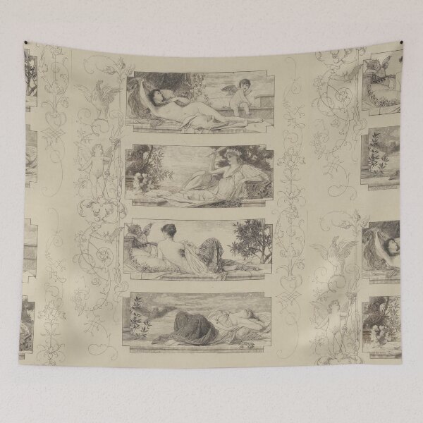 Item preview, The Times of Day by Gustav Klimt: Vienna Secession style fine art print designed and sold by artofuniverse.
