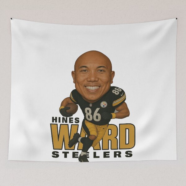 Item preview, Hines Ward Steelers #86 Caricature Art designed and sold by TheArtOfCar.