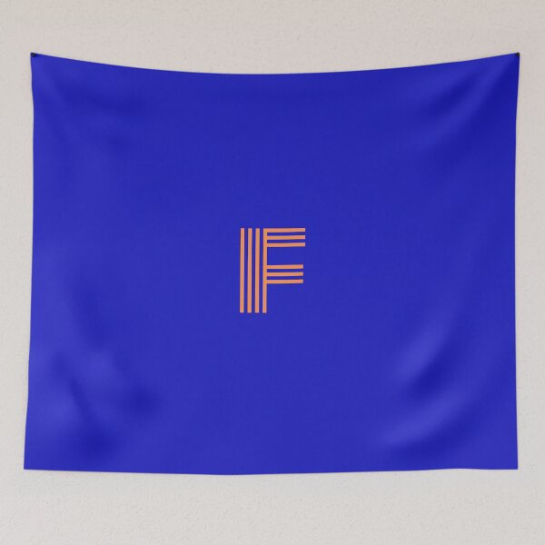 Item preview, Minimal Striped Letter F – Modern Initial Design designed and sold by AaronStone1898.