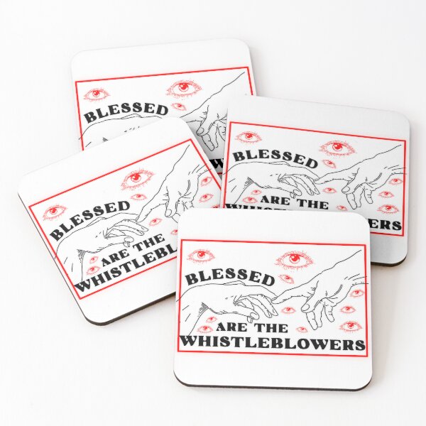 Item preview, Blessed Are The Whistleblowers Political Sticker designed and sold by bubblegumpigeon.