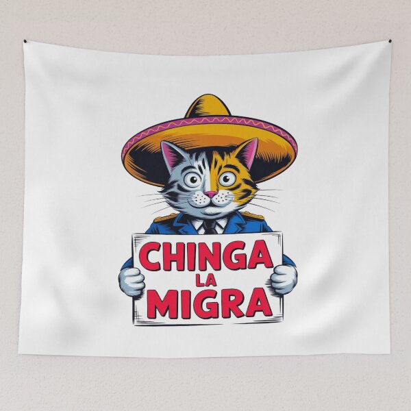 Item preview, Chinga La Migra Pro Immigration Fascism Human Rights T-Shirt designed and sold by Martysstore.