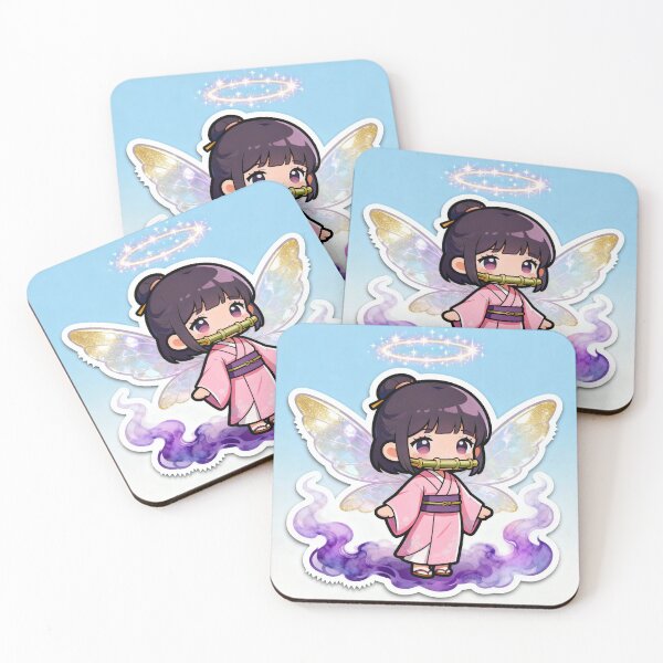 Item preview, Cute Chibi Angel With Kimono  designed and sold by Guju Stickers.