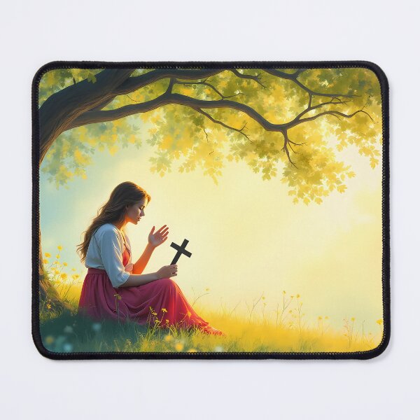 Item preview, Quiet Prayer Under the Tree - Christian Faith designed and sold by Pastor Reeves Studio.