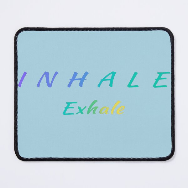 Item preview, Inhale Exhale Gradient Typography designed and sold by StorySeller85.