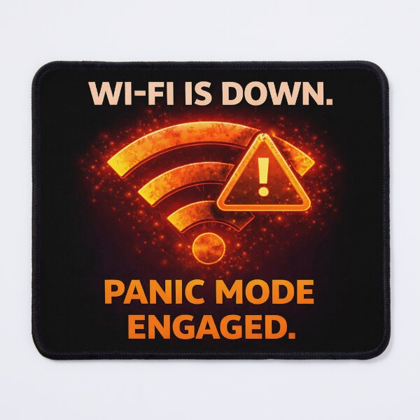 Item preview, Wi-Fi is Down. Panic Mode Engaged. designed and sold by Plot Twist Outfitters.