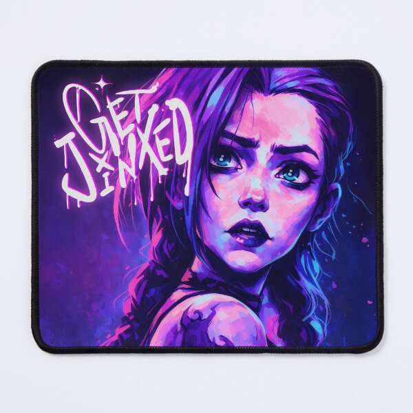 Item preview, GET JINXED – Neon Punk Girl Art designed and sold by EdgeDrip.