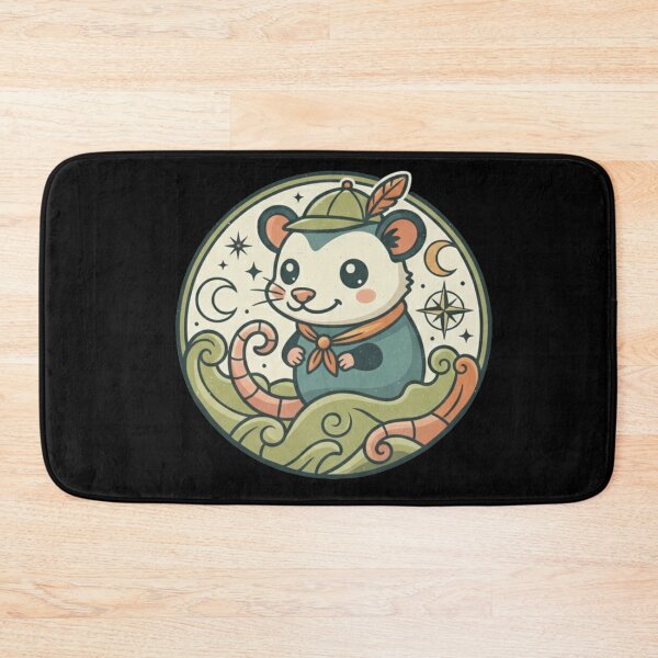 Item preview, Cute Opossum Adventure Scout - Vintage Outdoor Badge Style designed and sold by TSE DESIGN.