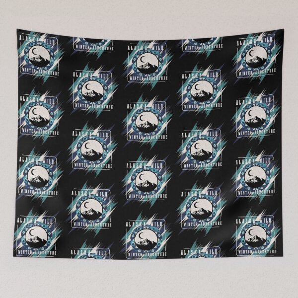 Item preview, Alaska Wild – Winter Adventure Badge designed and sold by Dogandesighn.