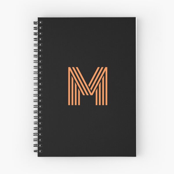 Item preview, Minimal Striped Letter M – Modern Initial Design designed and sold by AaronStone1898.