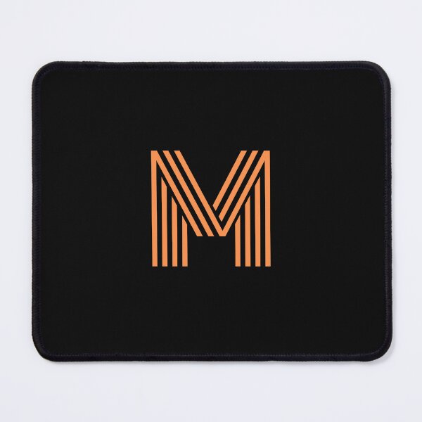 Item preview, Minimal Striped Letter M – Modern Initial Design designed and sold by AaronStone1898.