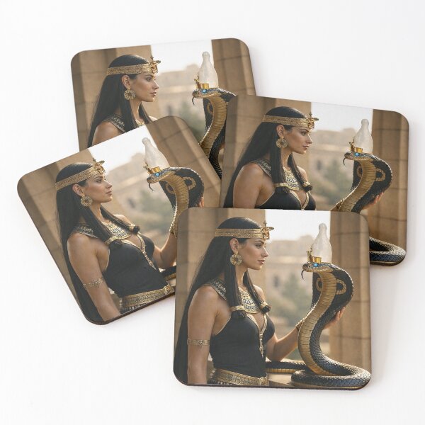 Item preview, Queen Cleopatra, Wadjet of Kemet – Ancient Egyptian Queen and Sacred Cobra designed and sold by TuyaArts.