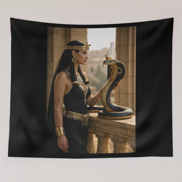 Item preview, Queen Cleopatra, Wadjet of Kemet – Ancient Egyptian Queen and Sacred Cobra designed and sold by TuyaArts.