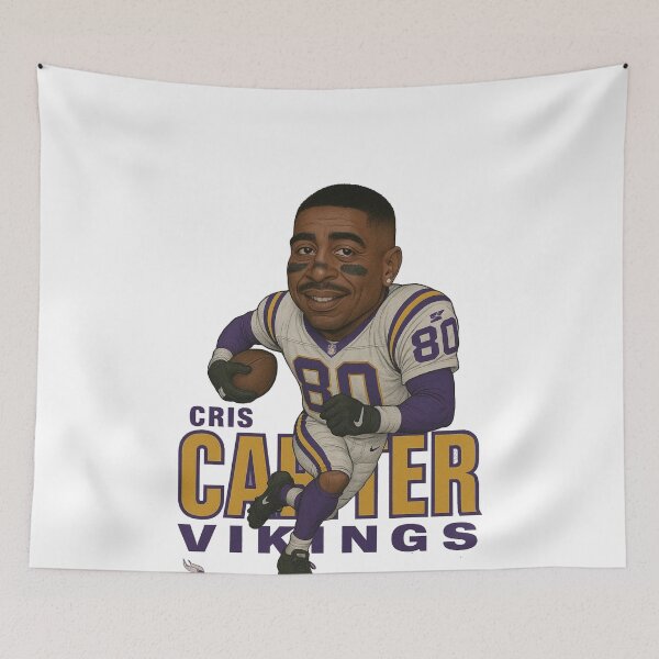 Item preview, Cris Carter Vikings #80 Caricature Art designed and sold by TheArtOfCar.