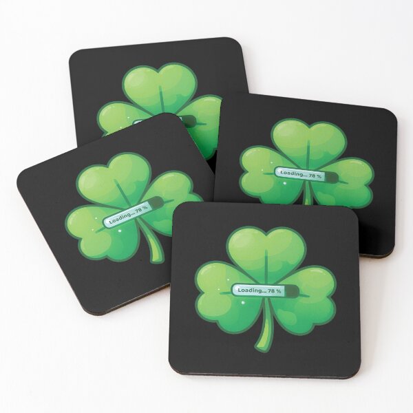 Item preview, Shamrock Loading Progress — Playful Lucky Clover  designed and sold by NaturEdeN.