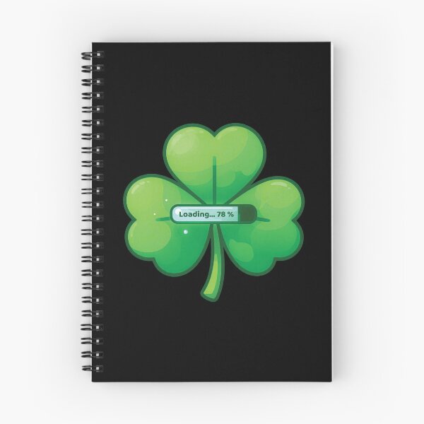 Item preview, Shamrock Loading Progress — Playful Lucky Clover  designed and sold by NaturEdeN.