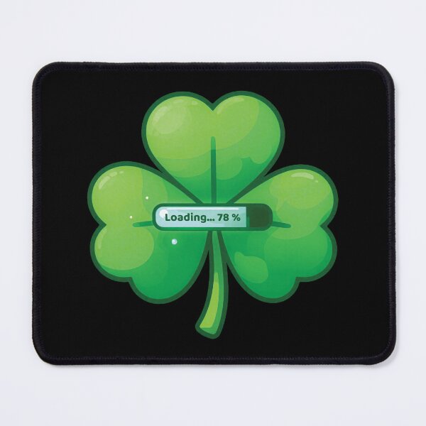 Item preview, Shamrock Loading Progress — Playful Lucky Clover  designed and sold by NaturEdeN.