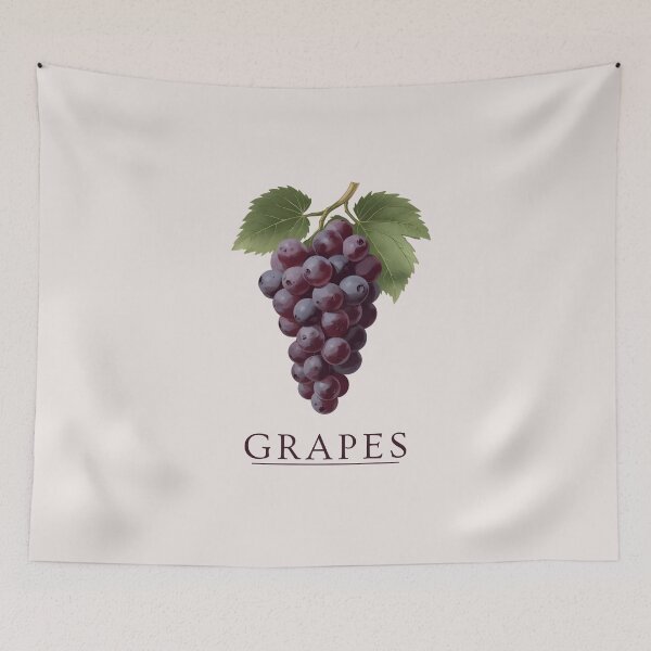 Item preview, Elegant Grapes Wine Label Style Illustration – Luxury Vineyard Fruit Design designed and sold by phiawdesign9.