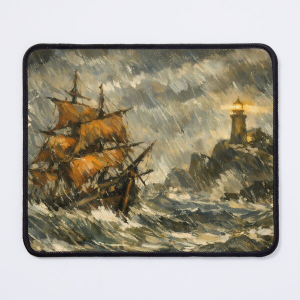 Item preview, Stormy Seas and Lighthouse designed and sold by cuprum.