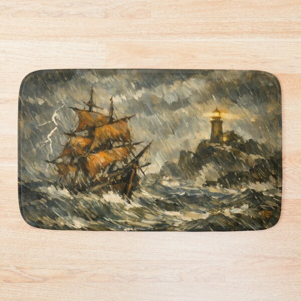 Item preview, Stormy Seas and Lighthouse designed and sold by cuprum.