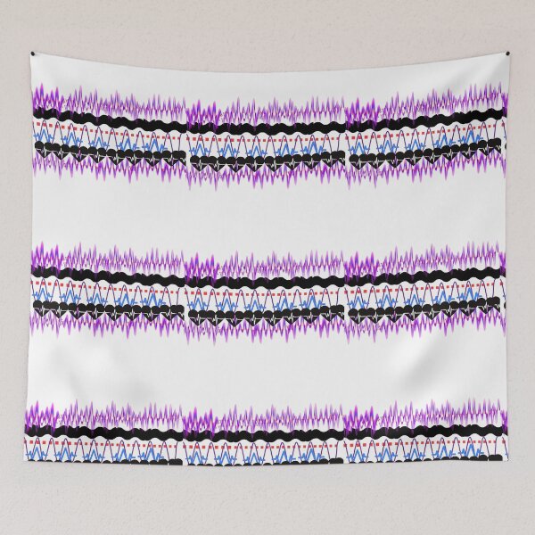 Item preview, Heartbeat  waves  ECG  line abstract art designed and sold by Dew  Drop wear.