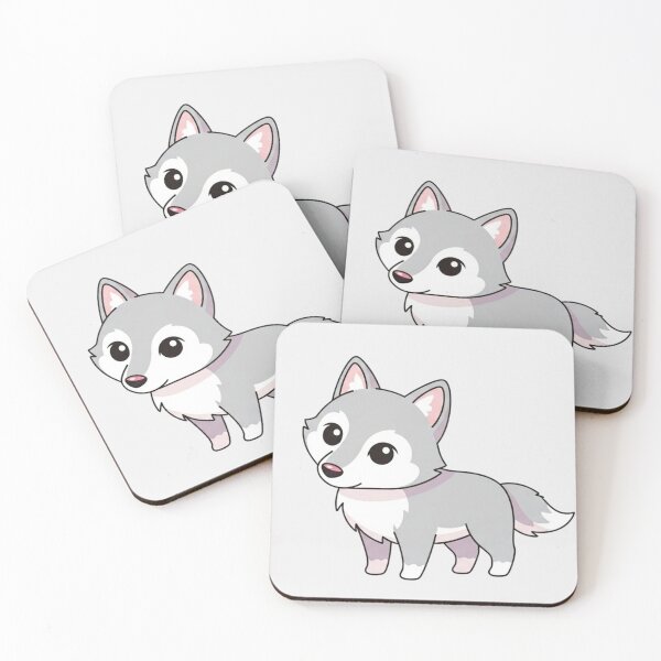 Item preview, Cute Kawaii Wolf Illustration – Adorable Chibi Woodland Animal designed and sold by soletstudio.