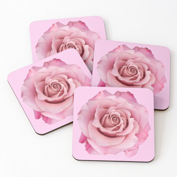 Item preview, pink pastel rose flower sticker designed and sold by inainart.