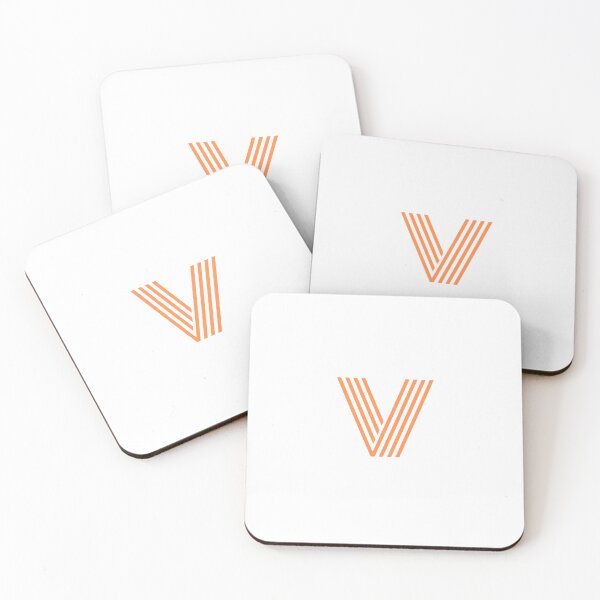 Item preview, Minimal Striped Letter V – Modern Initial Design designed and sold by AaronStone1898.