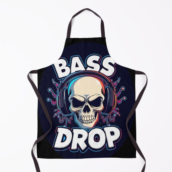 Item preview, Bass Drop skull wearing huge headphones 9 designed and sold by Neon G.