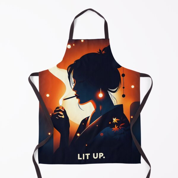 Item preview, Mystical Geisha in Glow - "Lit Up" Smoking Art. designed and sold by Spark2Seduction.