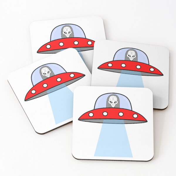 Item preview, Alien In A Red Flying Saucer designed and sold by Sartoris Art.