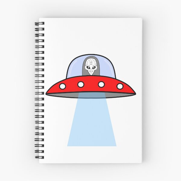 Item preview, Alien In A Red Flying Saucer designed and sold by Sartoris Art.