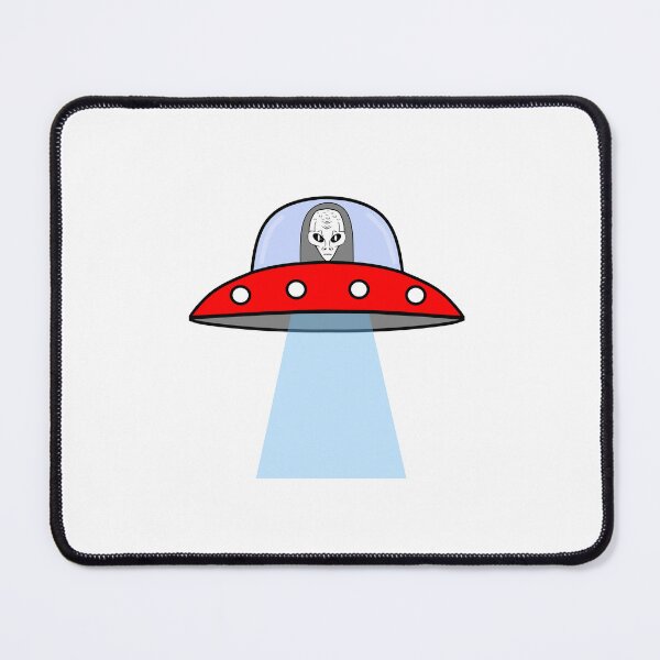 Item preview, Alien In A Red Flying Saucer designed and sold by Sartoris Art.