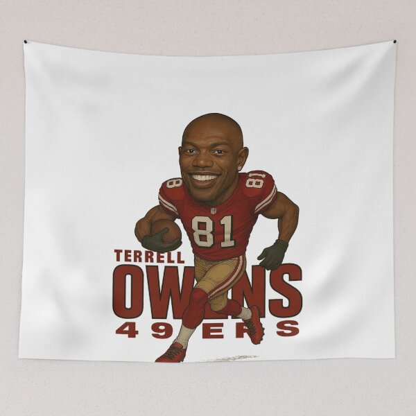 Item preview, Terrell Owens 49ers #81 Caricature Art designed and sold by TheArtOfCar.