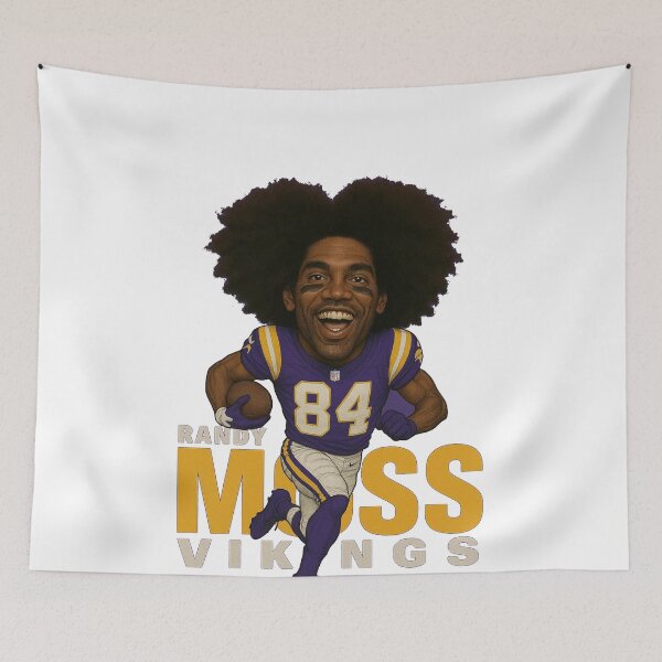 Item preview, Randy Moss Vikings #84 Caricature Art designed and sold by TheArtOfCar.