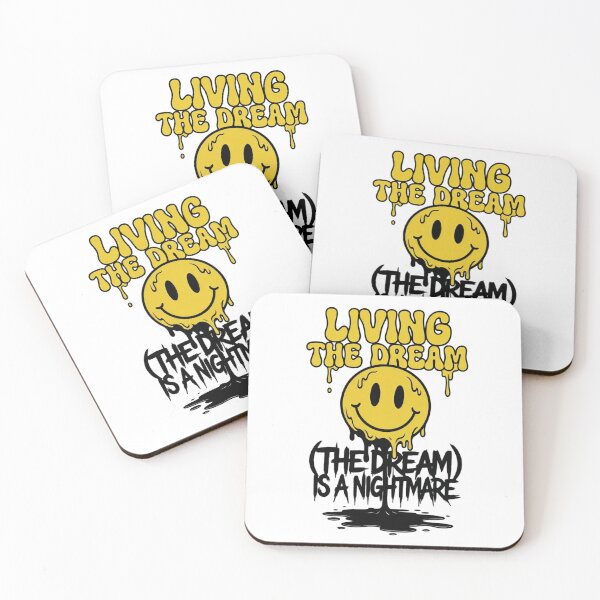 Item preview, Living The Dream Nightmare Melting Smiley Face designed and sold by Dariusz.K.