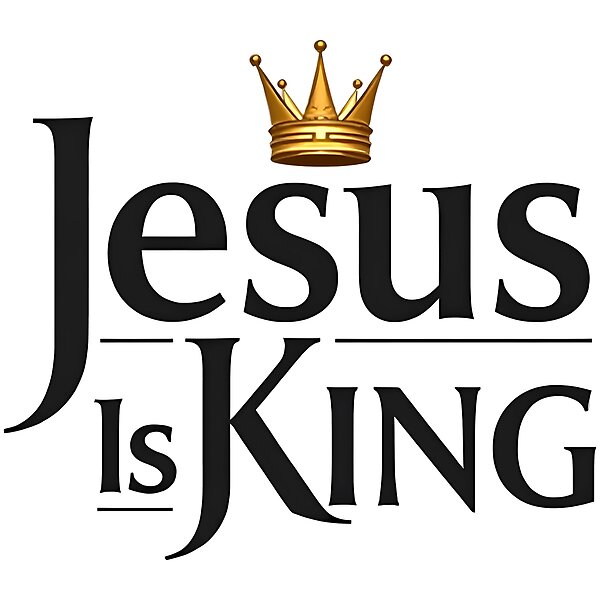 Jesus Is King Crown Faith Design