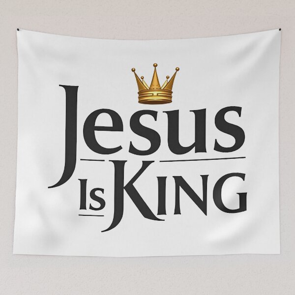 Artikelvorschau, Jesus ist König – Kronen-Glaubensdesign entworfen und verkauft von Pastor Reeves Studio.