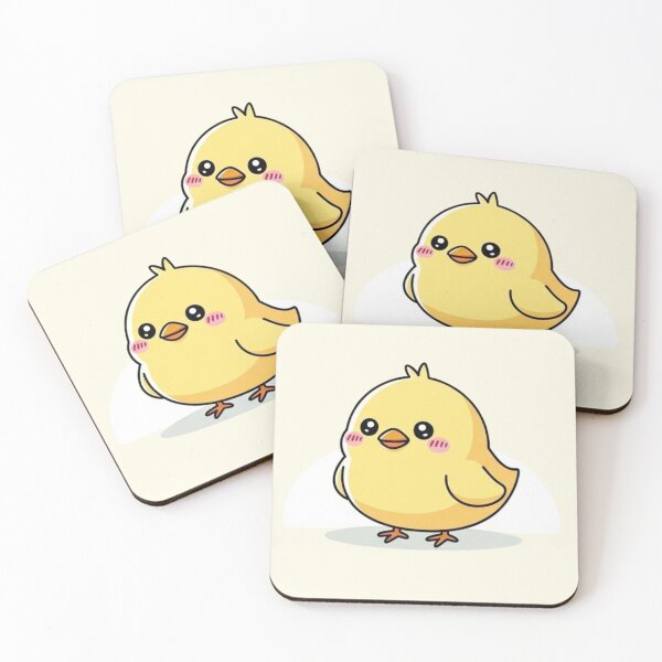 Item preview, Cute Kawaii Baby Chick Cartoon Illustration designed and sold by soletstudio.