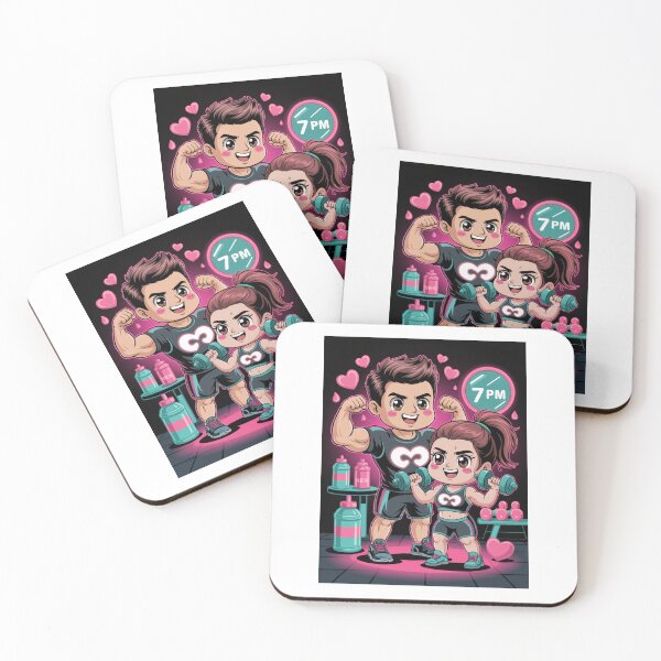 Item preview, Neon Heart Gym Couple Goals designed and sold by McVrax.