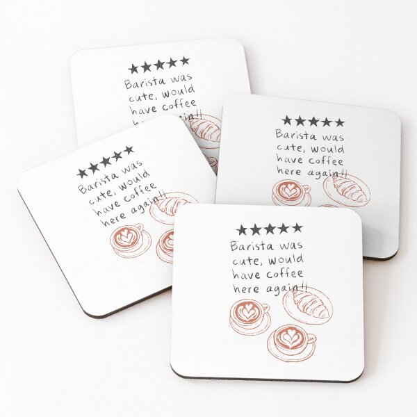 Item preview, Five Stars Barista Coffee Lover Badge Design designed and sold by CleanDecor.