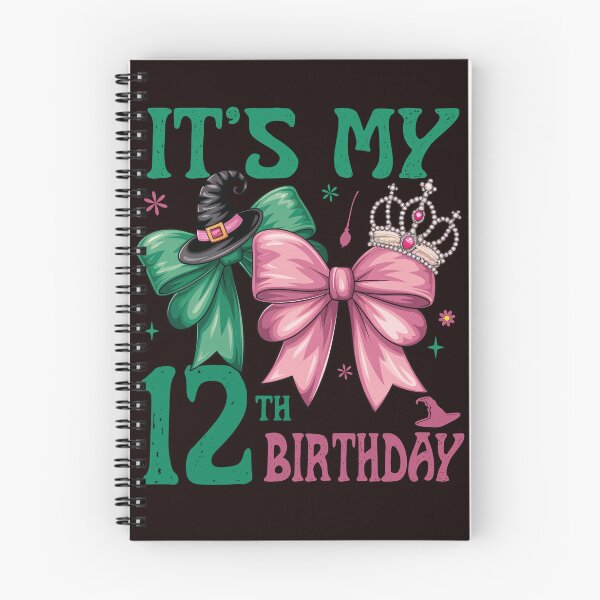 Item preview, 12th Birthday Girl Witch Pink Green 12 Year Old Birthday Girl designed and sold by Night Forest.