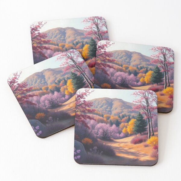 Item preview, Vibrant Autumn Forest Path designed and sold by cuprum.