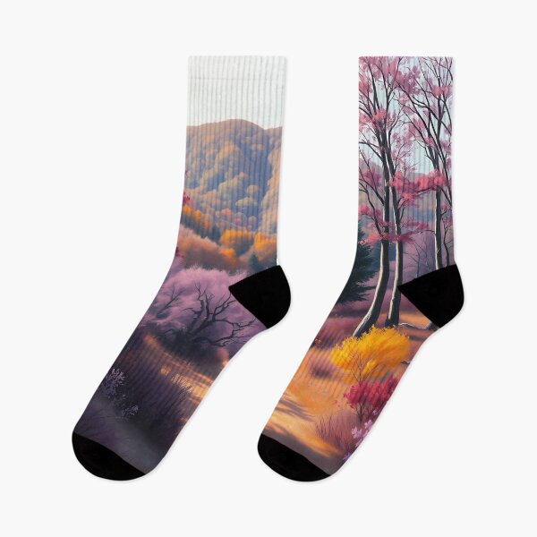 Item preview, Vibrant Autumn Forest Path designed and sold by cuprum.