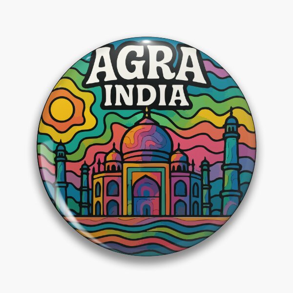 Item preview, Agra Taj Mahal India Trippy Art designed and sold by TomFrontierArt.