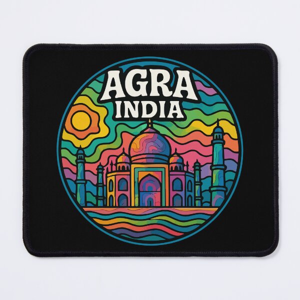 Item preview, Agra Taj Mahal India Trippy Art designed and sold by TomFrontierArt.
