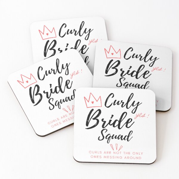 Item preview, Curly Bride Squad Bachelorette Party  designed and sold by Eli5Ol.
