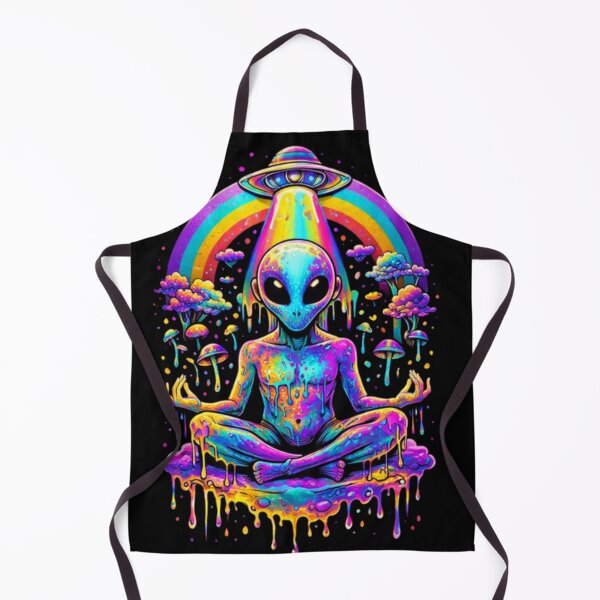Item preview, Meditating Alien – Psychedelic Festival Vision Art designed and sold by House-of-Roc.