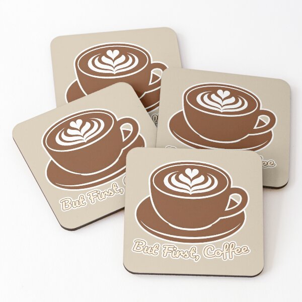 Item preview, But First Coffee Latte Art Cup National Coffee Day designed and sold by Nimkaew.