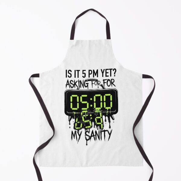 Item preview, Is It 5 PM Yet Asking For My Sanity Glitch Clock designed and sold by Dariusz.K.
